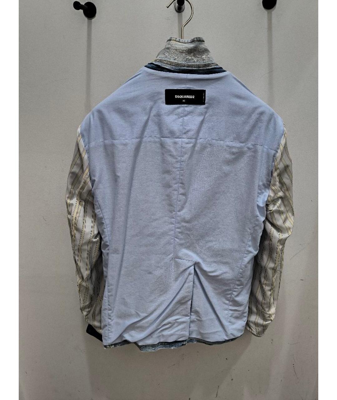 DSQUARED2 Синий деним пиджак, фото 3