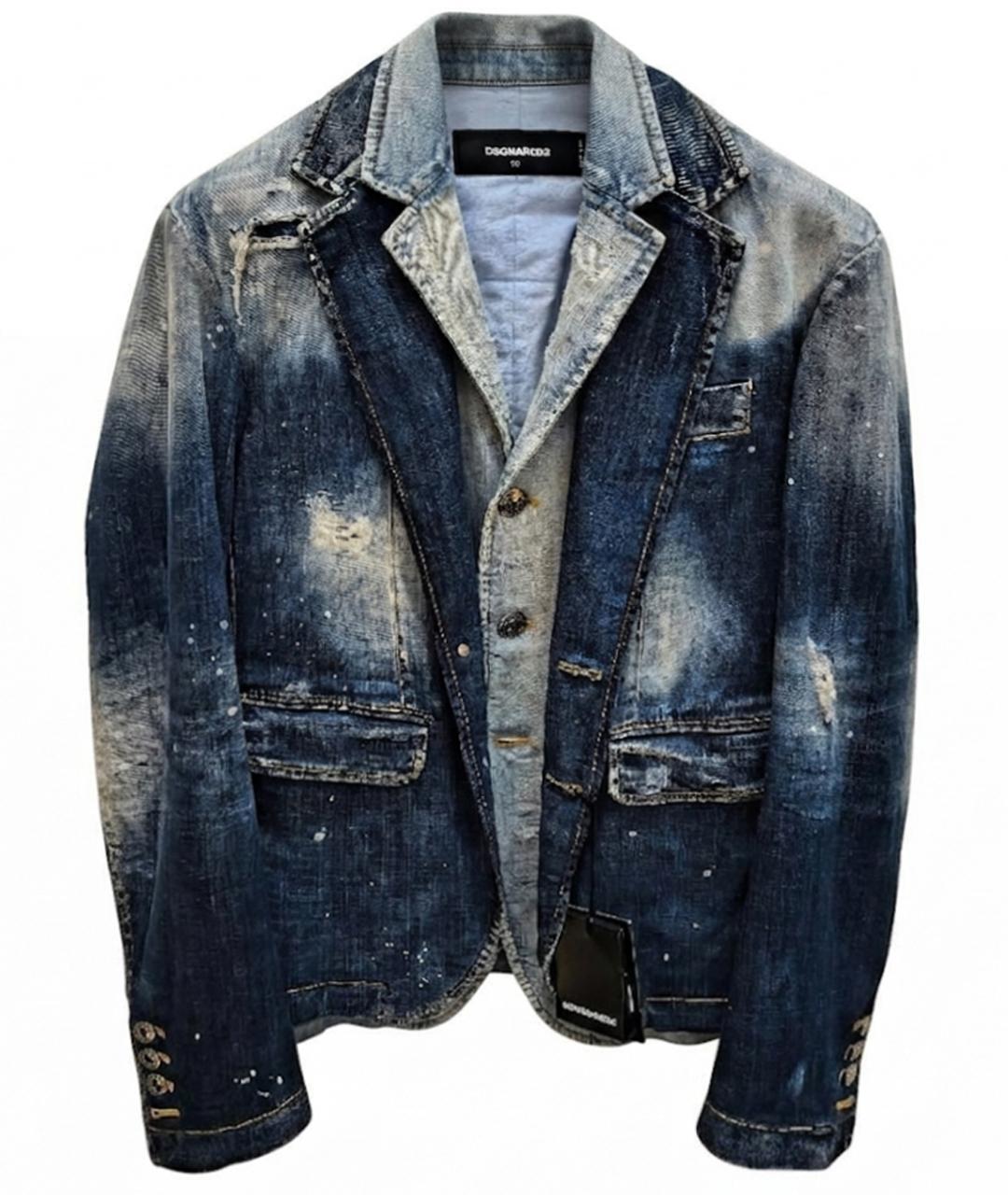 DSQUARED2 Синий деним пиджак, фото 1