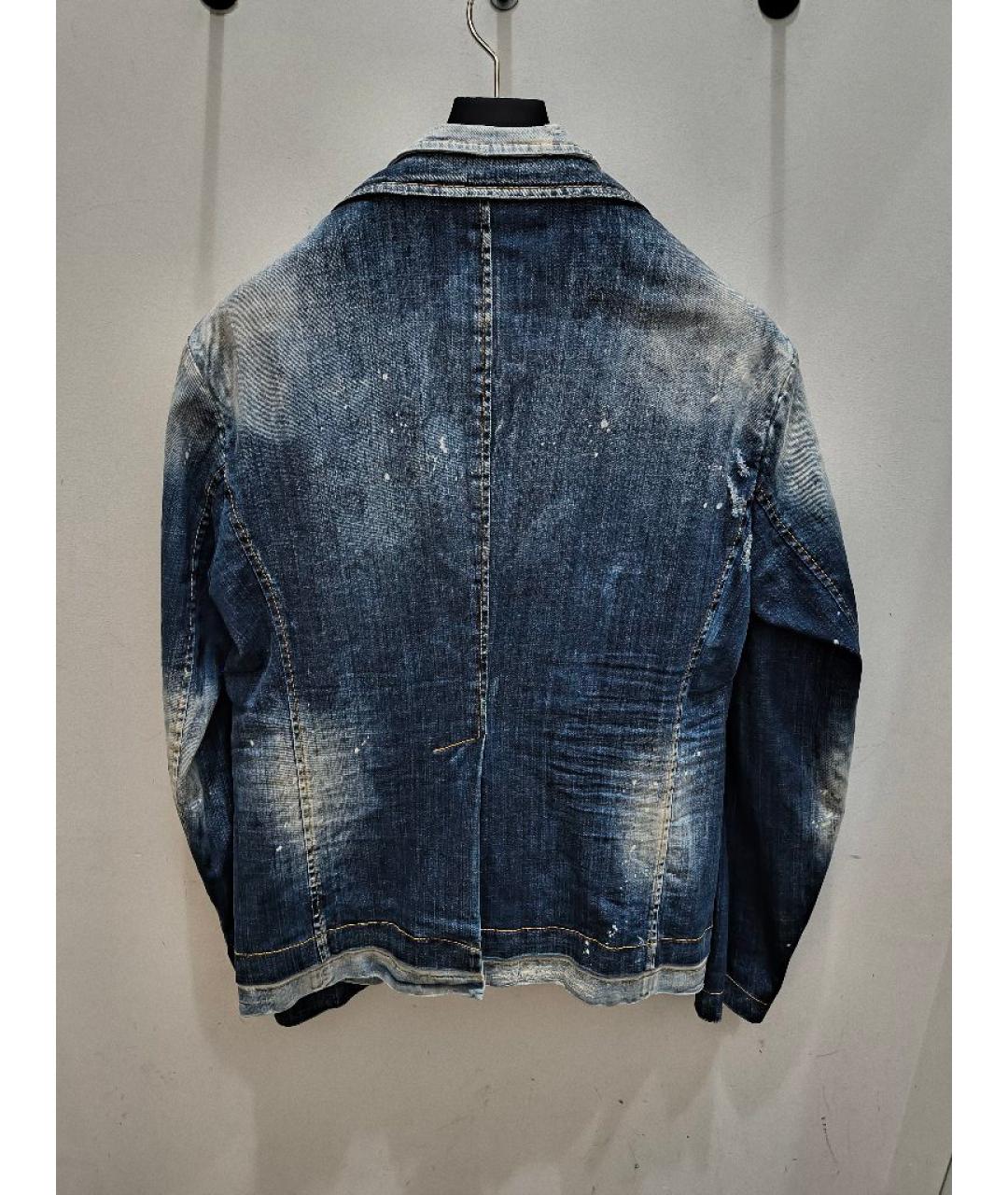 DSQUARED2 Синий деним пиджак, фото 2