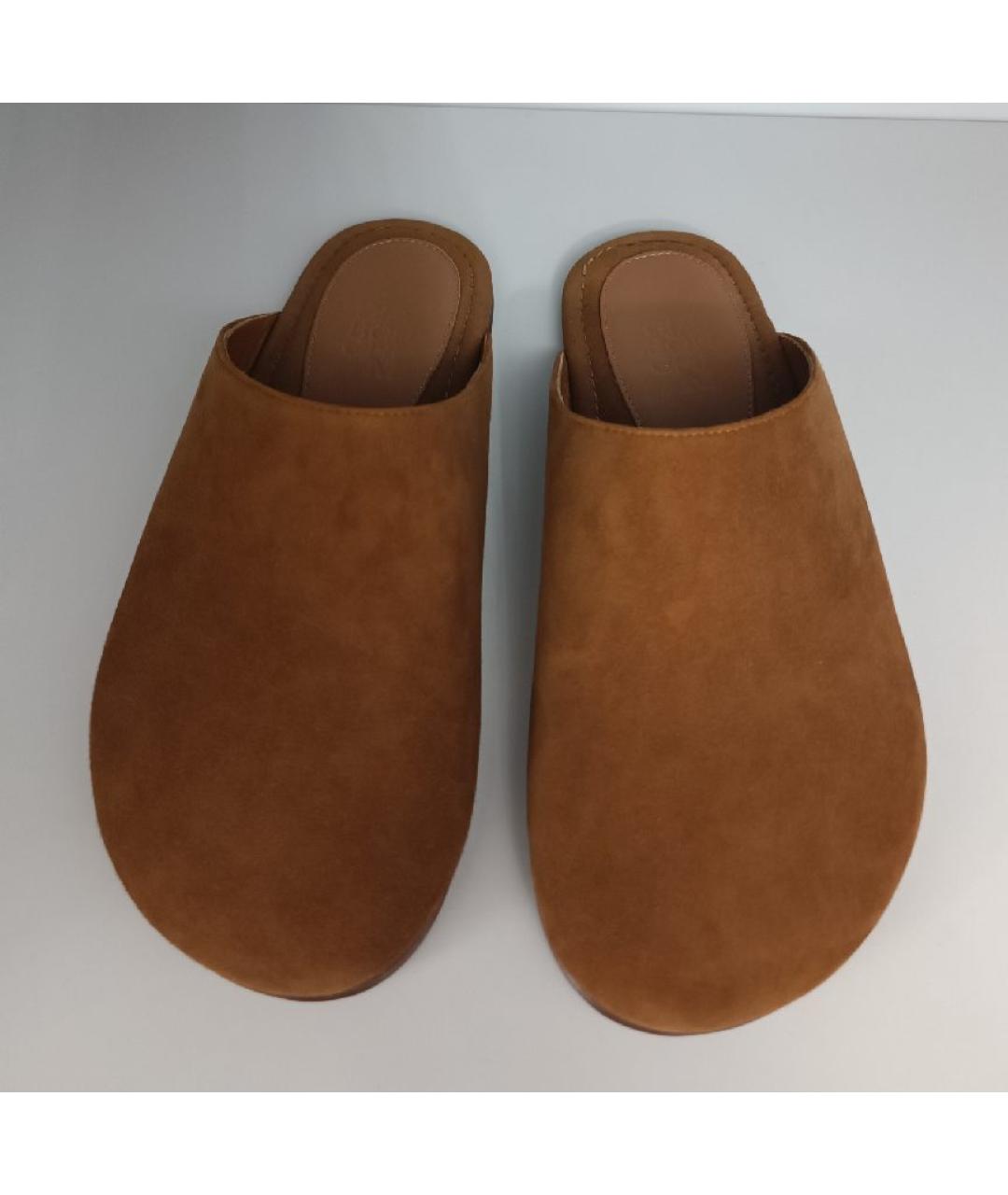 GIABORGHINI Оранжевое замшевые мюли, фото 2