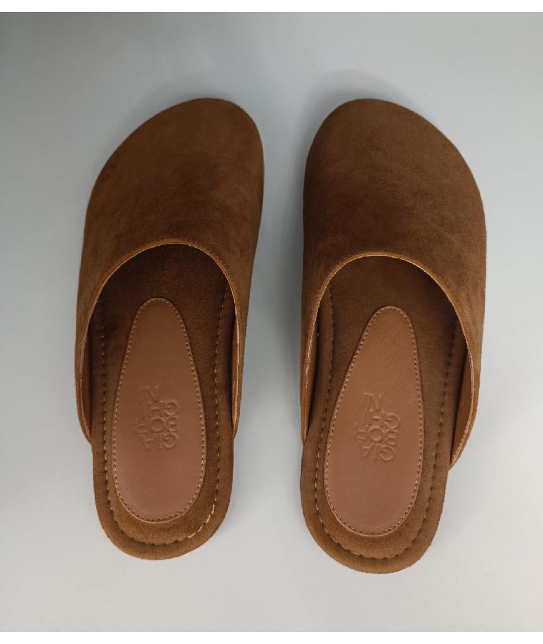 GIABORGHINI Оранжевое замшевые мюли, фото 3