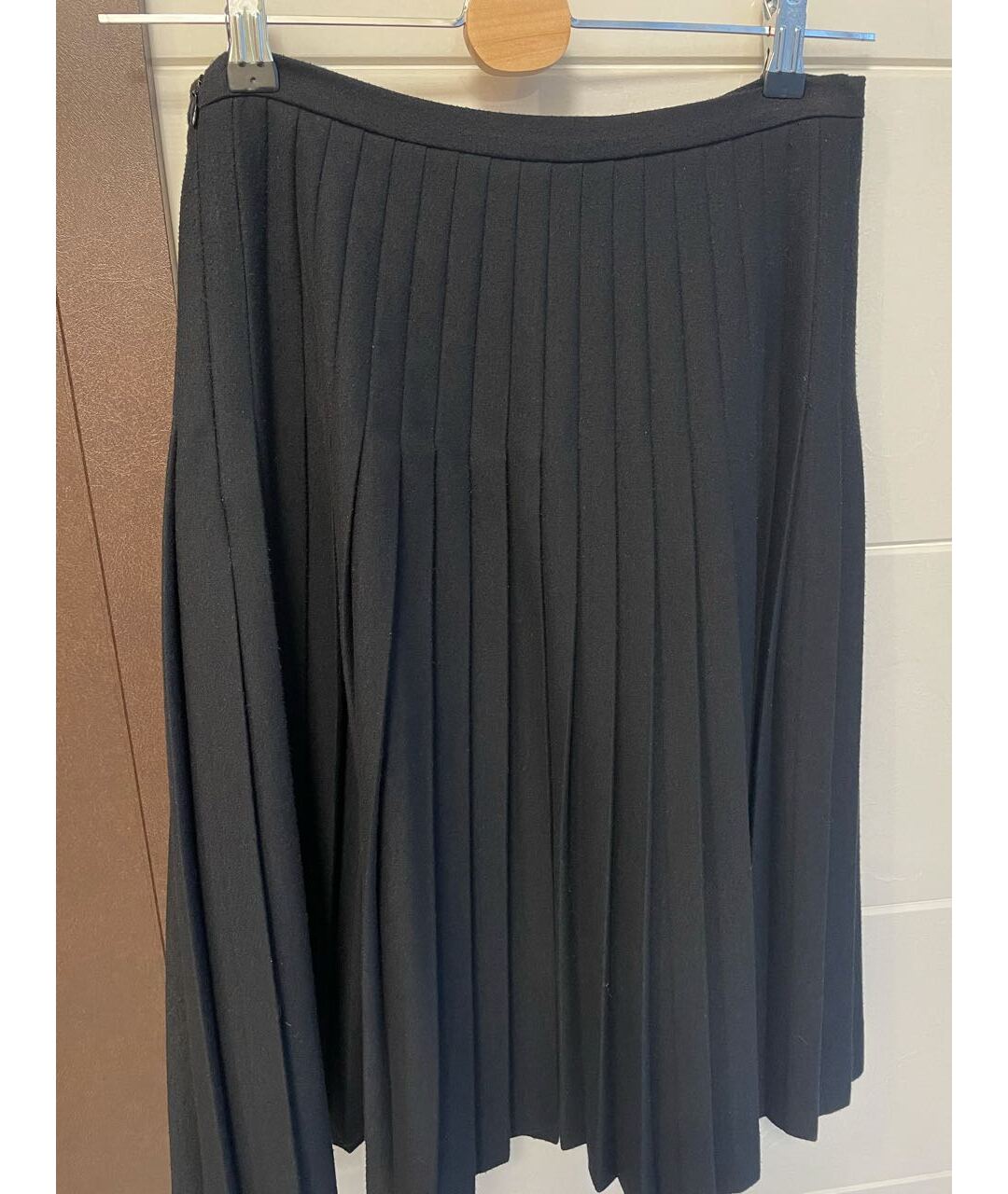 FENDI Черная полиэстеровая юбка миди, фото 2