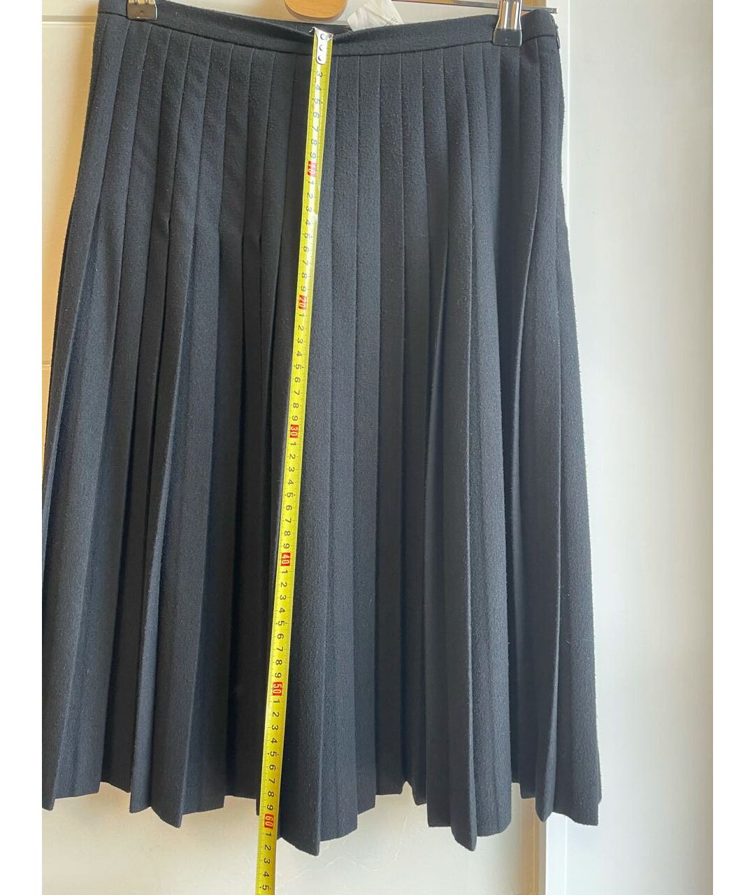 FENDI Черная полиэстеровая юбка миди, фото 7