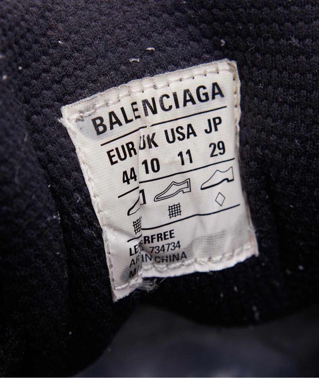 BALENCIAGA Черные текстильные низкие кроссовки / кеды, фото 8