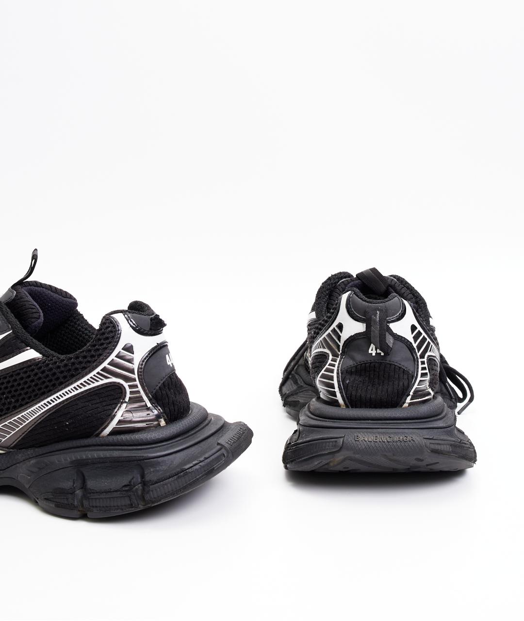 BALENCIAGA Черные текстильные низкие кроссовки / кеды, фото 3