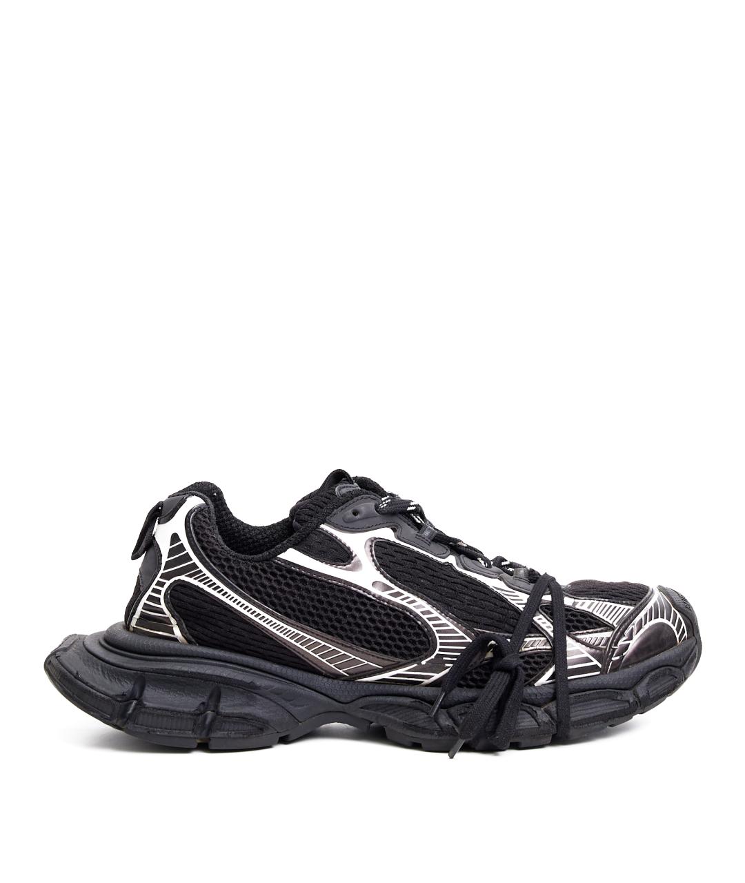 BALENCIAGA Черные текстильные низкие кроссовки / кеды, фото 1