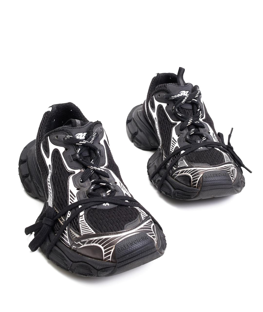 BALENCIAGA Черные текстильные низкие кроссовки / кеды, фото 6