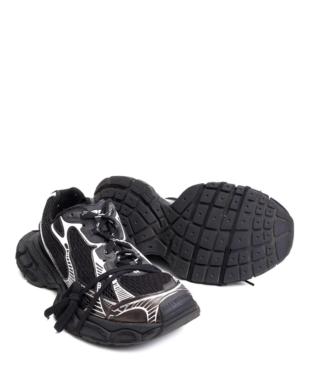 BALENCIAGA Черные текстильные низкие кроссовки / кеды, фото 7