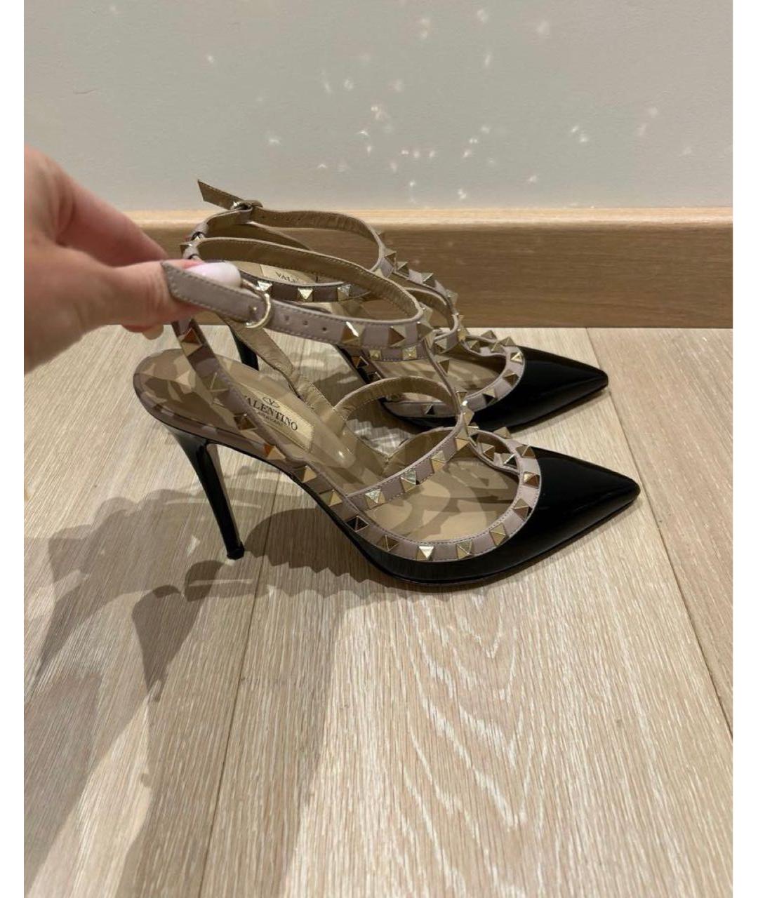 VALENTINO Черные кожаные туфли, фото 2