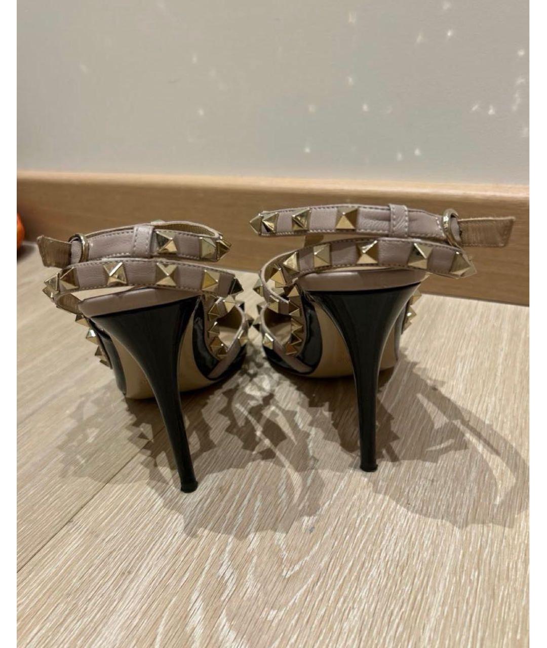 VALENTINO Черные кожаные туфли, фото 5