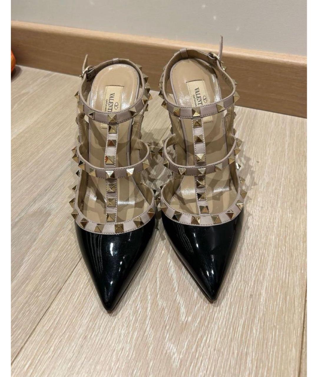 VALENTINO Черные кожаные туфли, фото 3