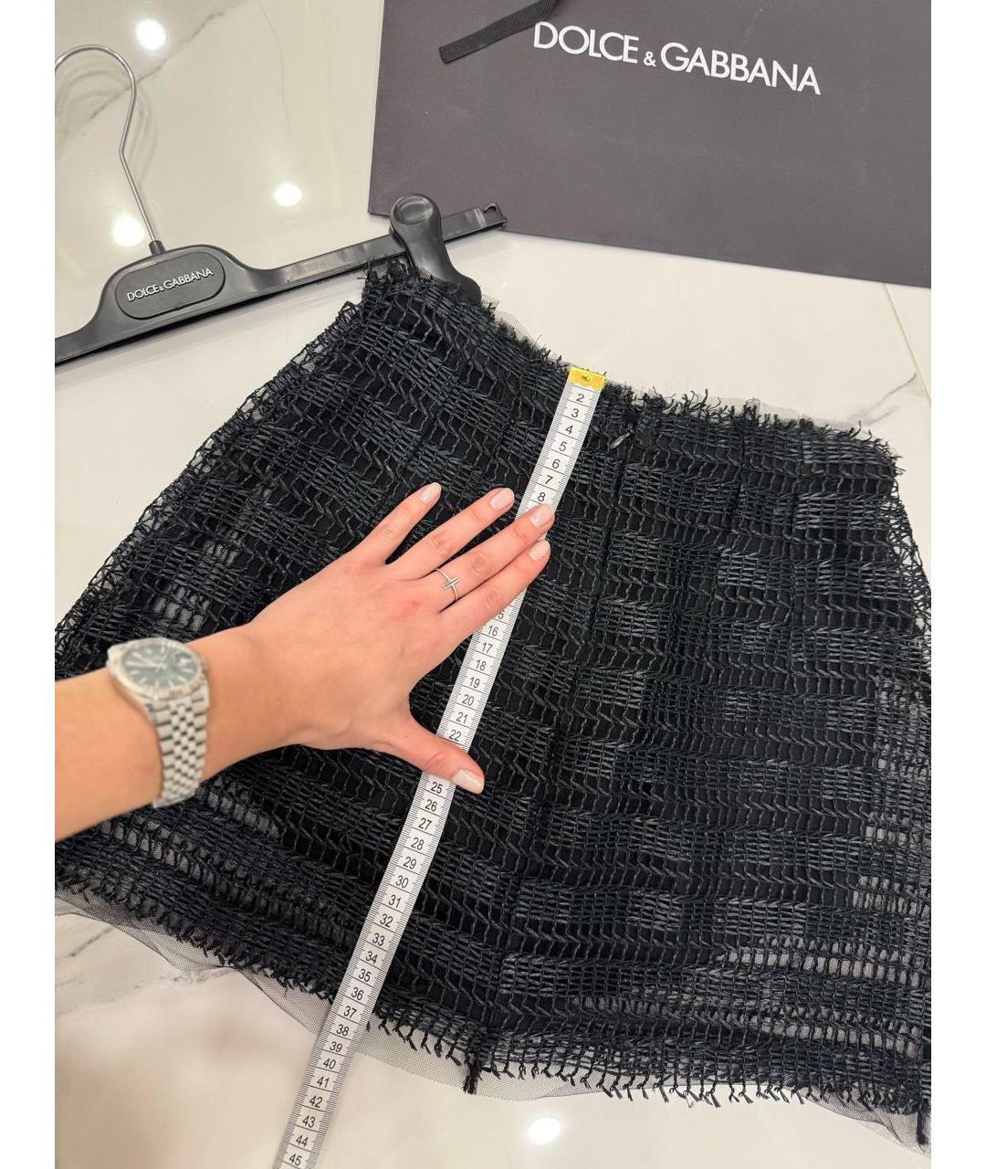 DOLCE&GABBANA Черная юбка-шорты, фото 8