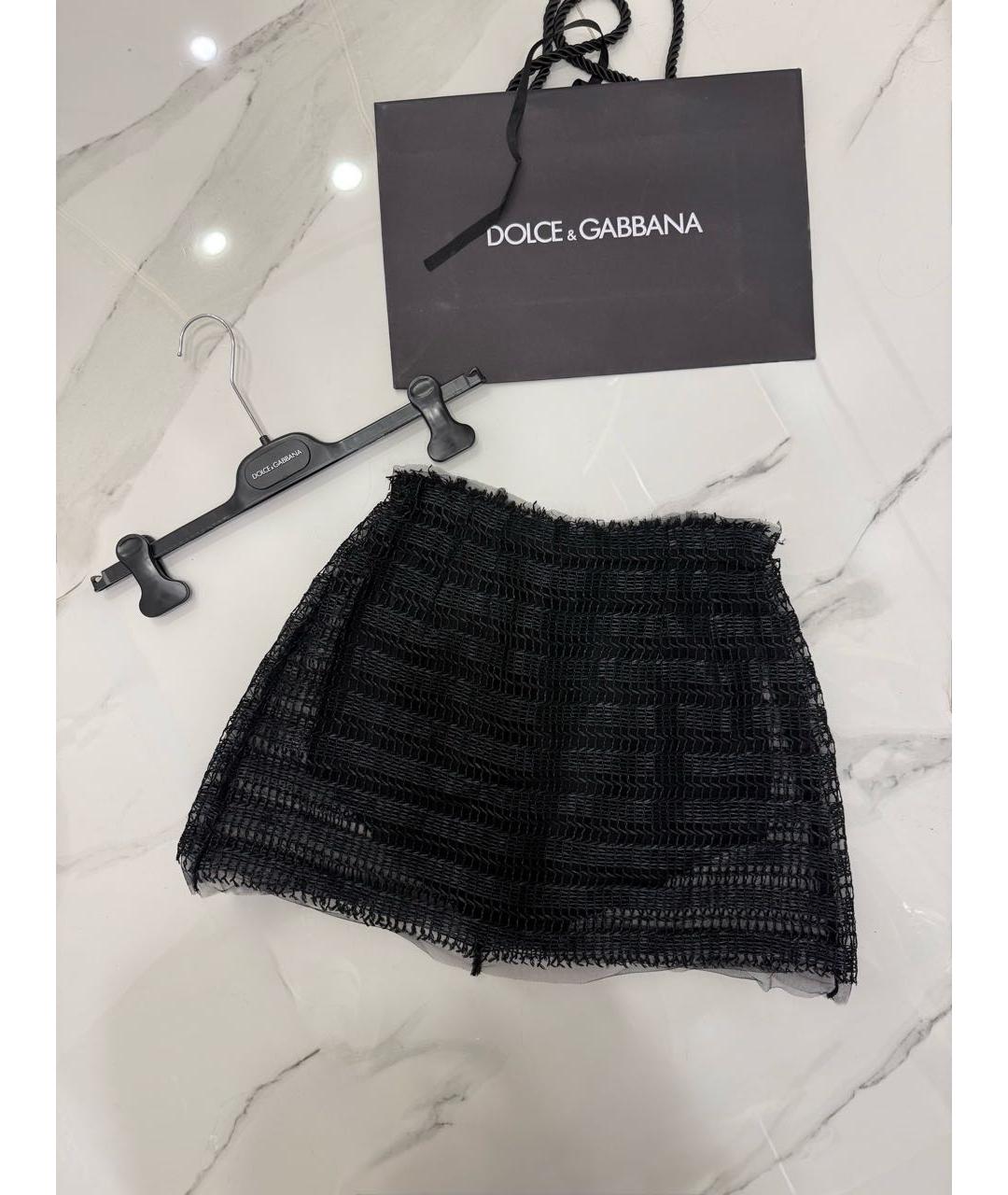 DOLCE&GABBANA Черная юбка-шорты, фото 9