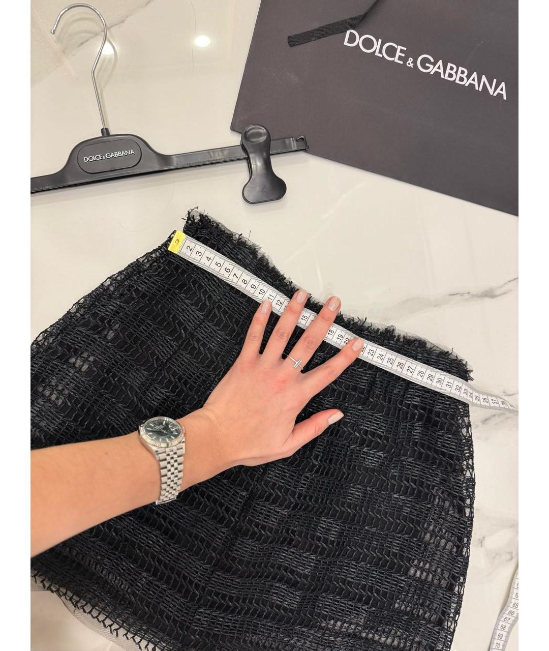 DOLCE&GABBANA Черная юбка-шорты, фото 7
