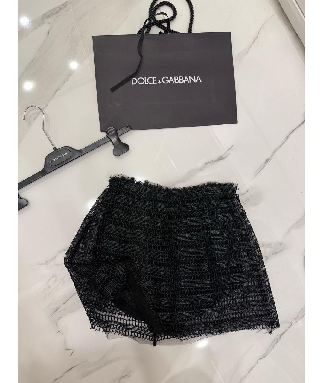 DOLCE&GABBANA Черная юбка-шорты, фото 6