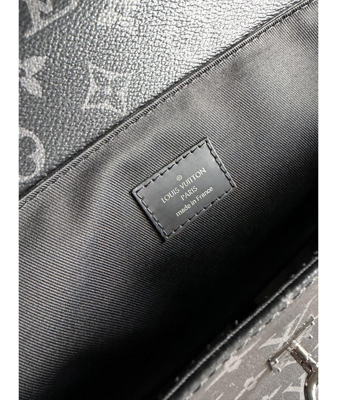 LOUIS VUITTON Антрацитовый рюкзак, фото 4