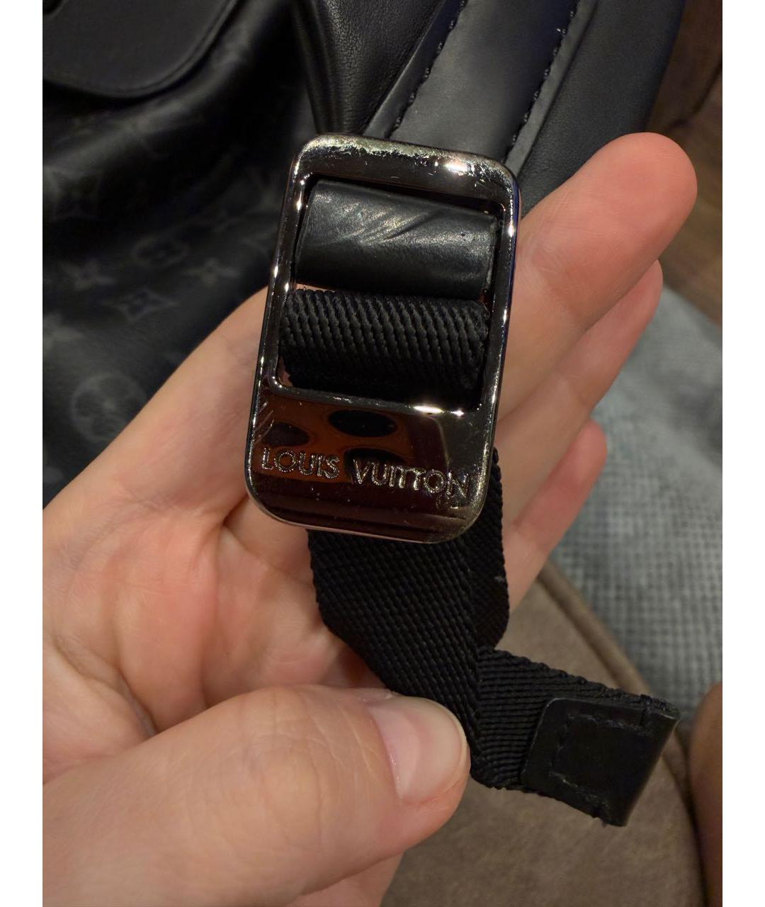 LOUIS VUITTON Антрацитовый рюкзак, фото 6