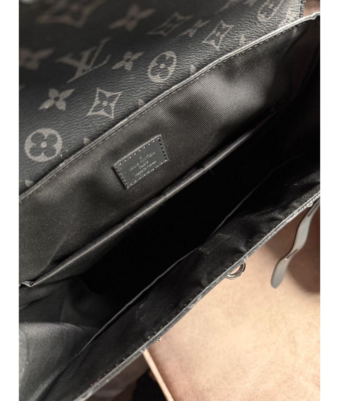 LOUIS VUITTON Антрацитовый рюкзак, фото 3