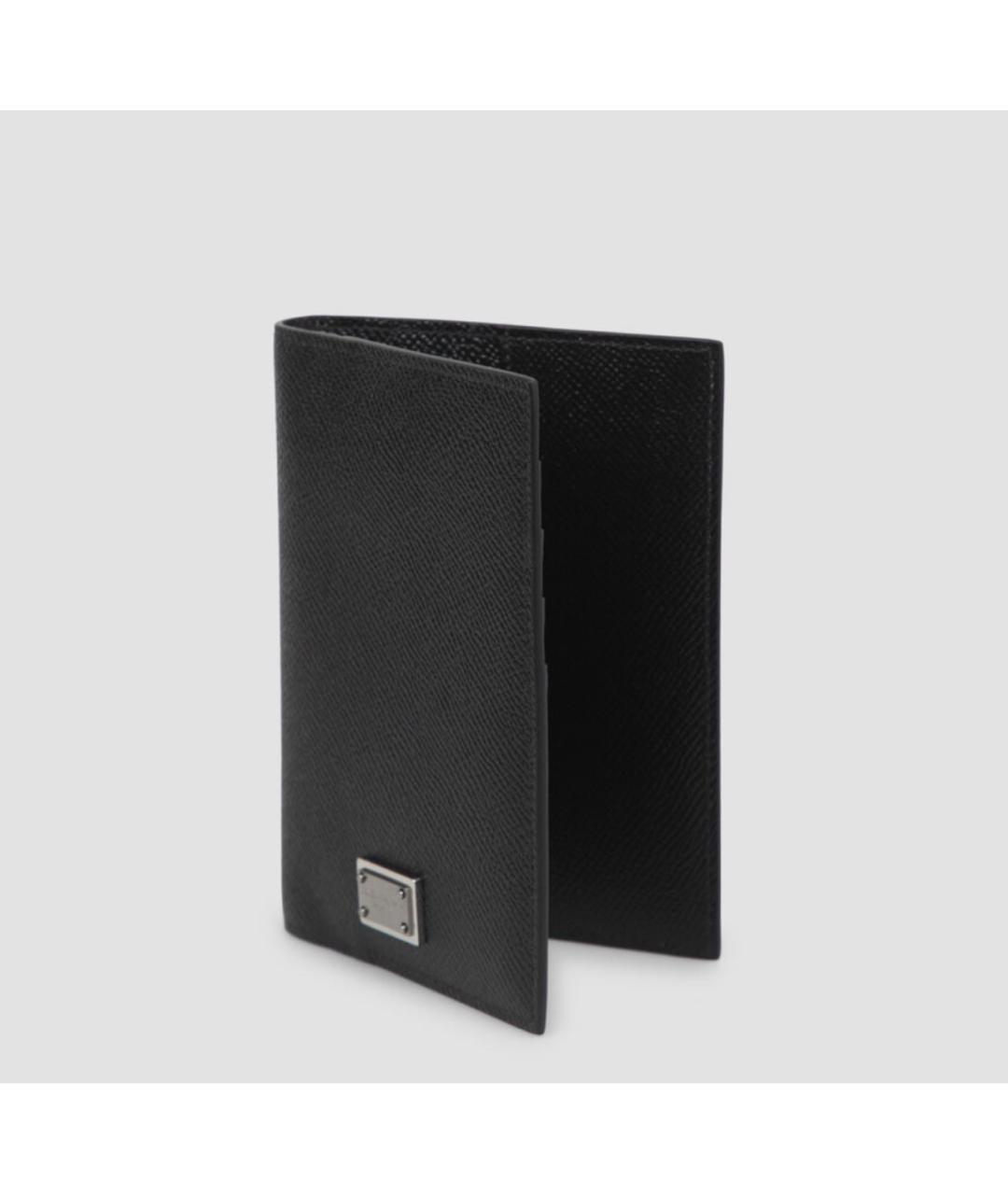 DOLCE&GABBANA Черный кожаный кардхолдер, фото 2