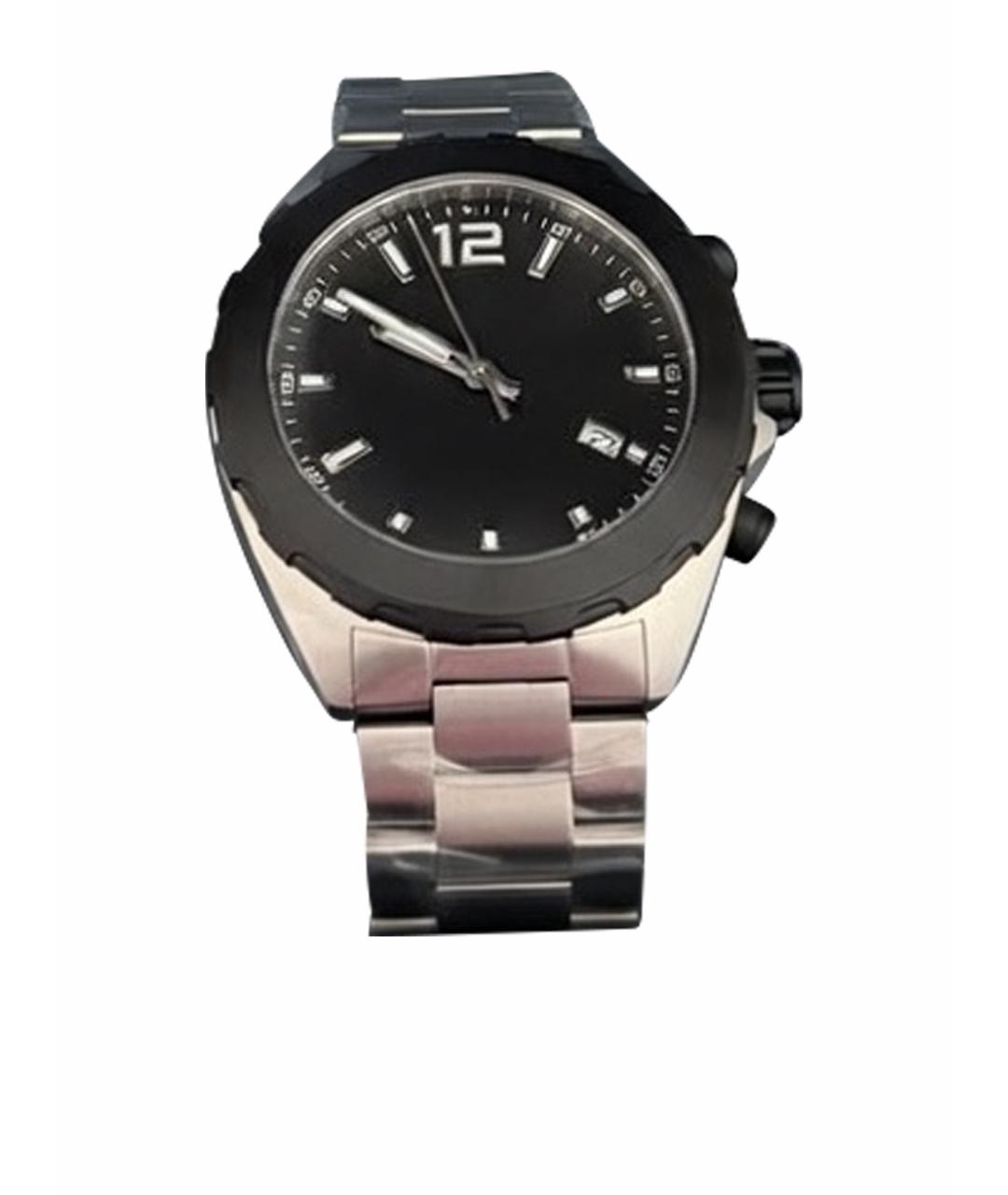 TAG HEUER Антрацитовые стальные часы, фото 1