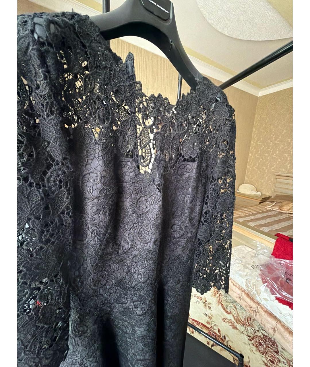 ERMANNO SCERVINO Черное кружевное вечернее платье, фото 3