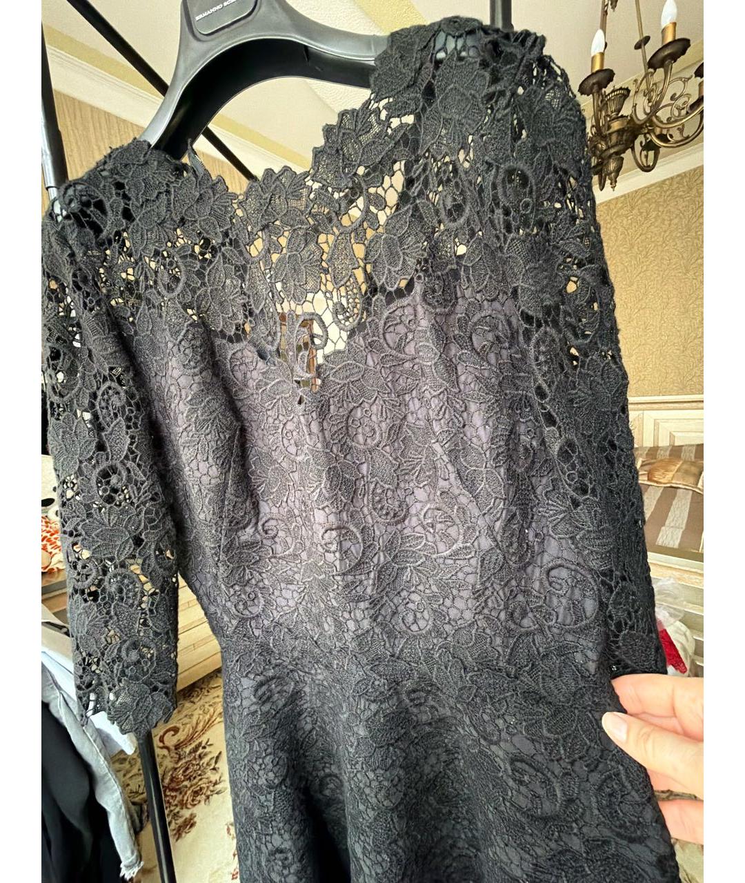 ERMANNO SCERVINO Черное кружевное вечернее платье, фото 4