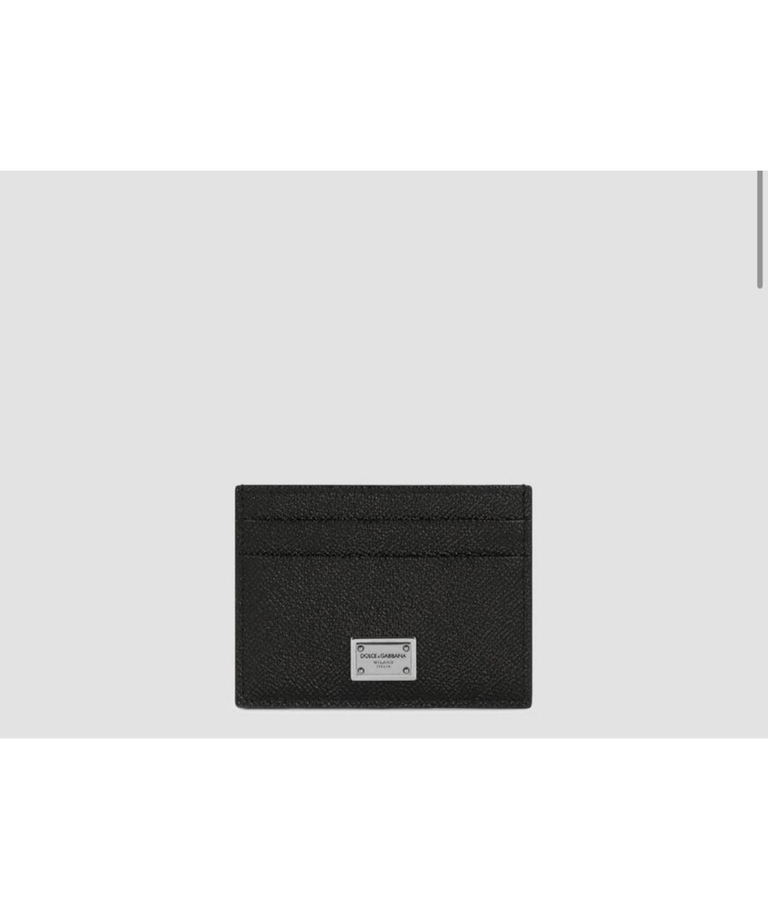 DOLCE&GABBANA Черный кожаный кардхолдер, фото 5