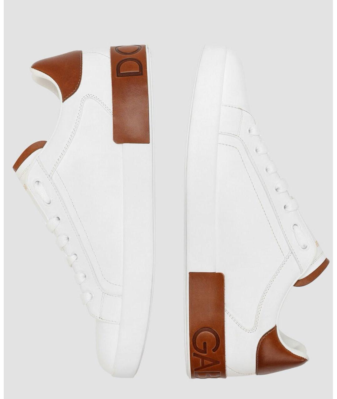 DOLCE&GABBANA Мульти кожаные низкие кроссовки / кеды, фото 5