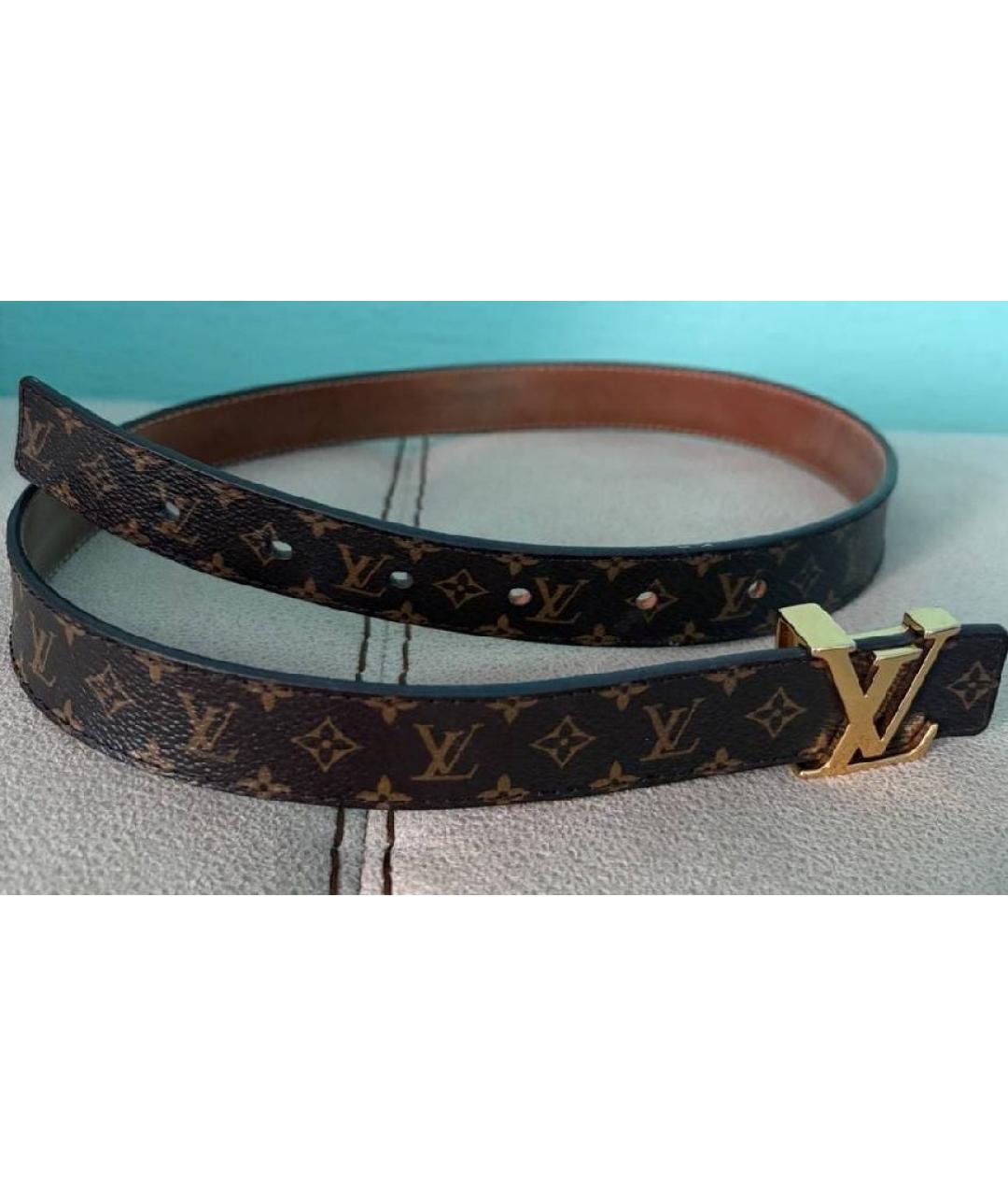 LOUIS VUITTON Коричневый ремень, фото 3