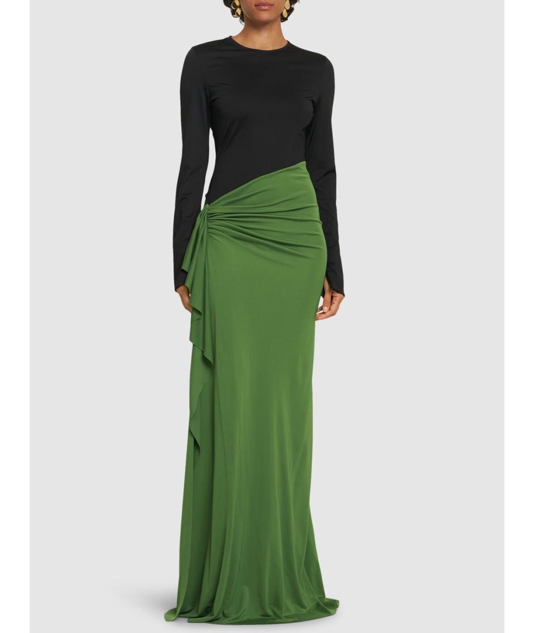 VICTORIA BECKHAM Зеленые полиэстеровое коктейльное платье, фото 5