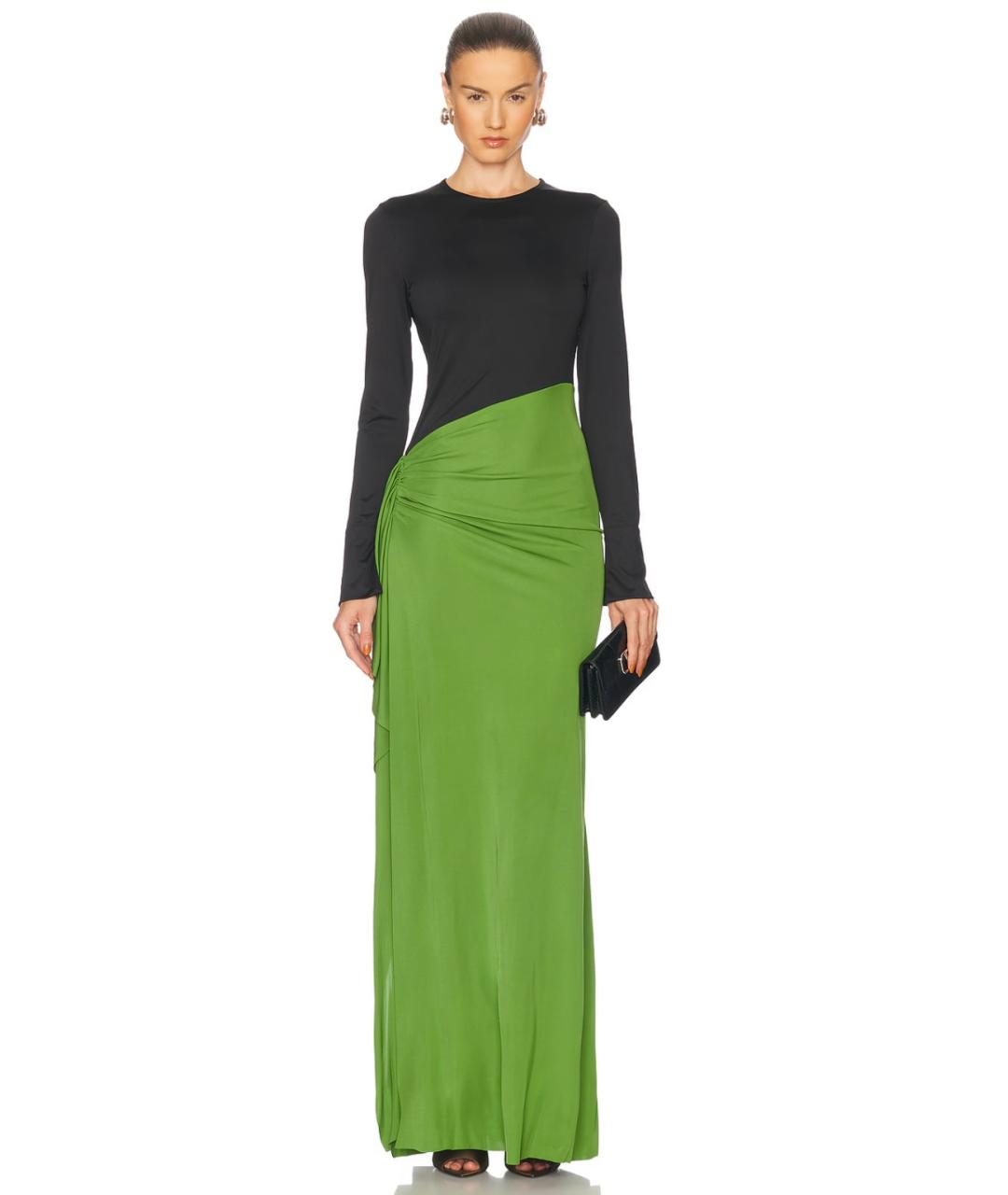 VICTORIA BECKHAM Зеленые полиэстеровое коктейльное платье, фото 2