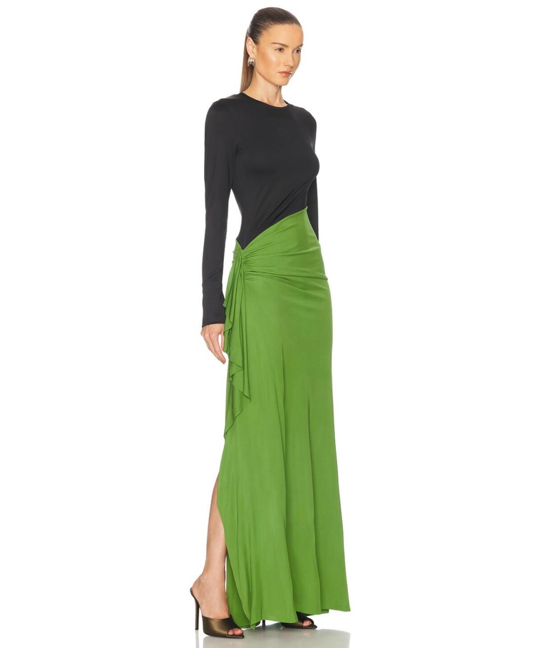 VICTORIA BECKHAM Зеленые полиэстеровое коктейльное платье, фото 3