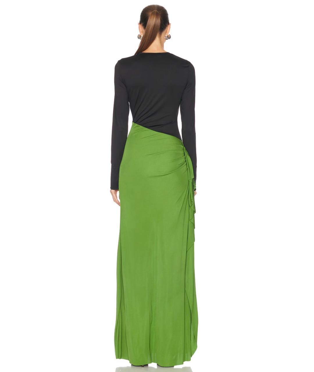 VICTORIA BECKHAM Зеленые полиэстеровое коктейльное платье, фото 4