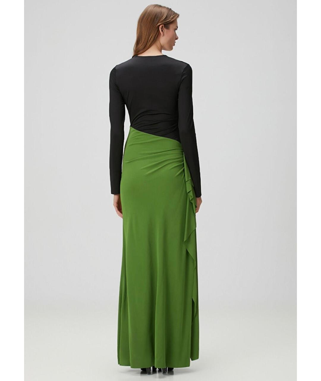 VICTORIA BECKHAM Зеленые полиэстеровое коктейльное платье, фото 7