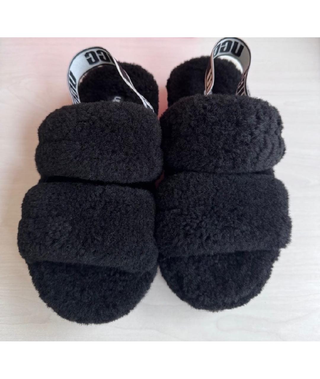 UGG AUSTRALIA Черные сандалии, фото 3