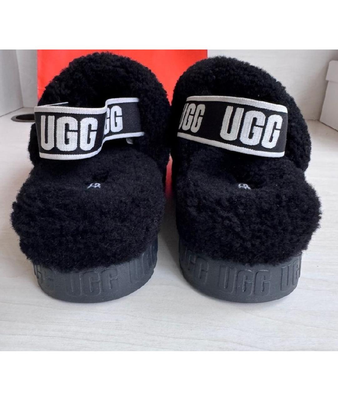 UGG AUSTRALIA Черные сандалии, фото 5
