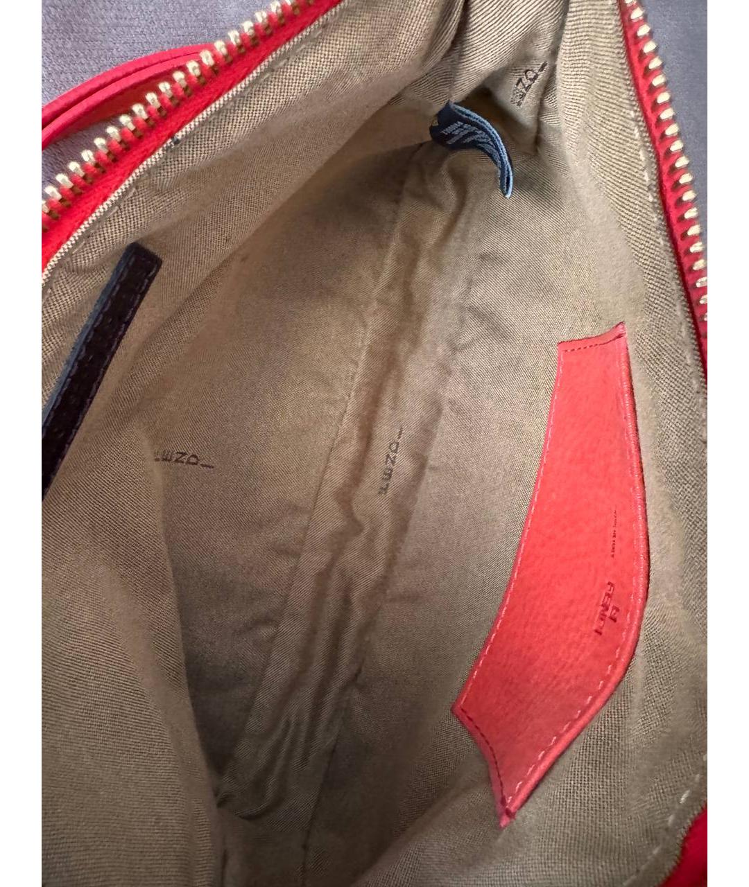 FENDI Оранжевая замшевая сумка через плечо, фото 4