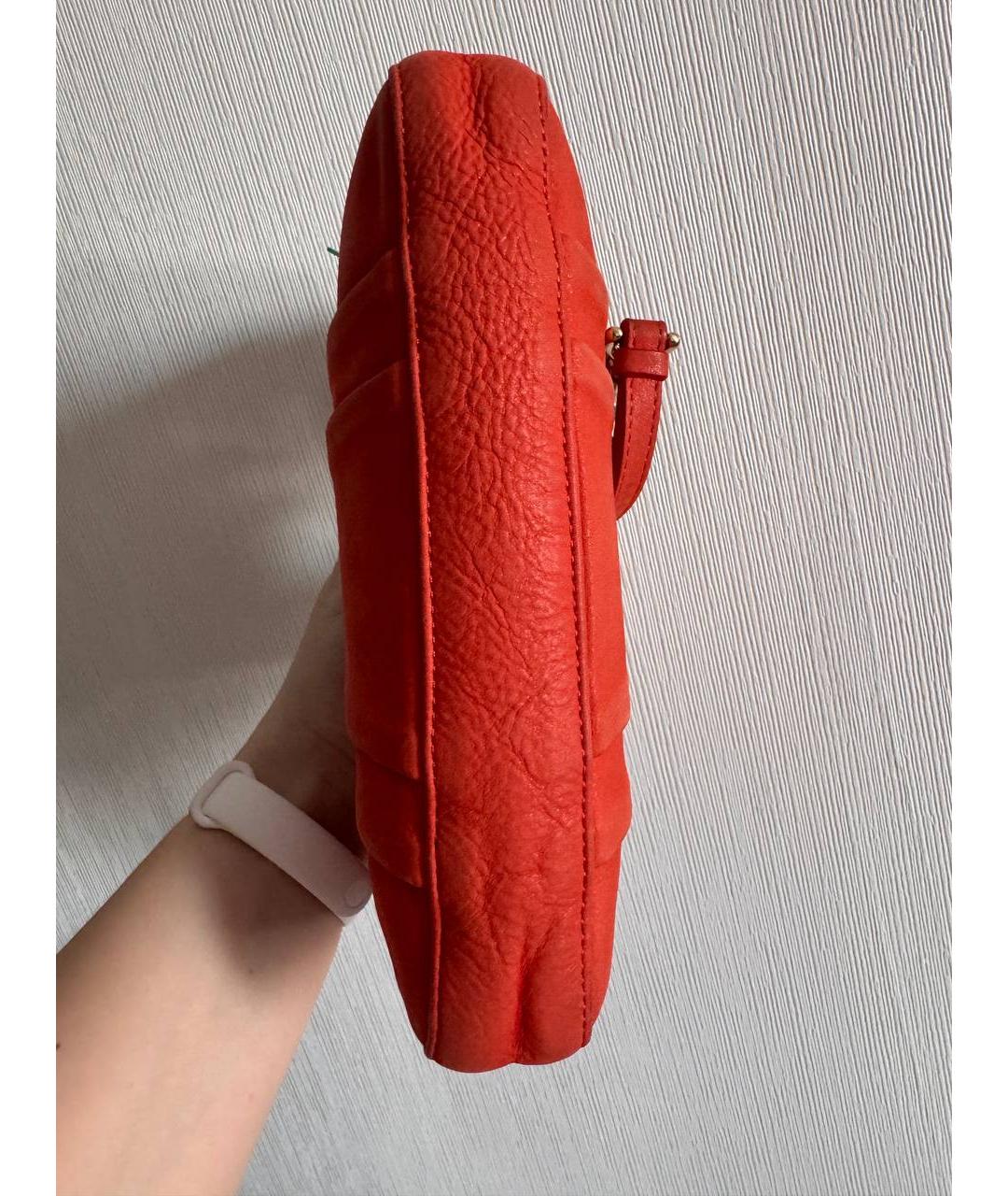 FENDI Оранжевая замшевая сумка через плечо, фото 5