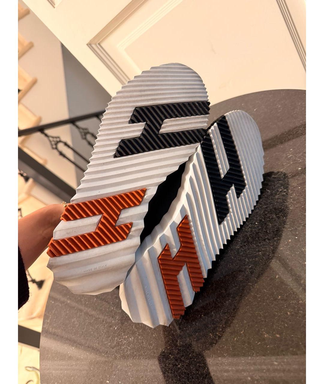 HERMES Черные замшевые кроссовки, фото 4