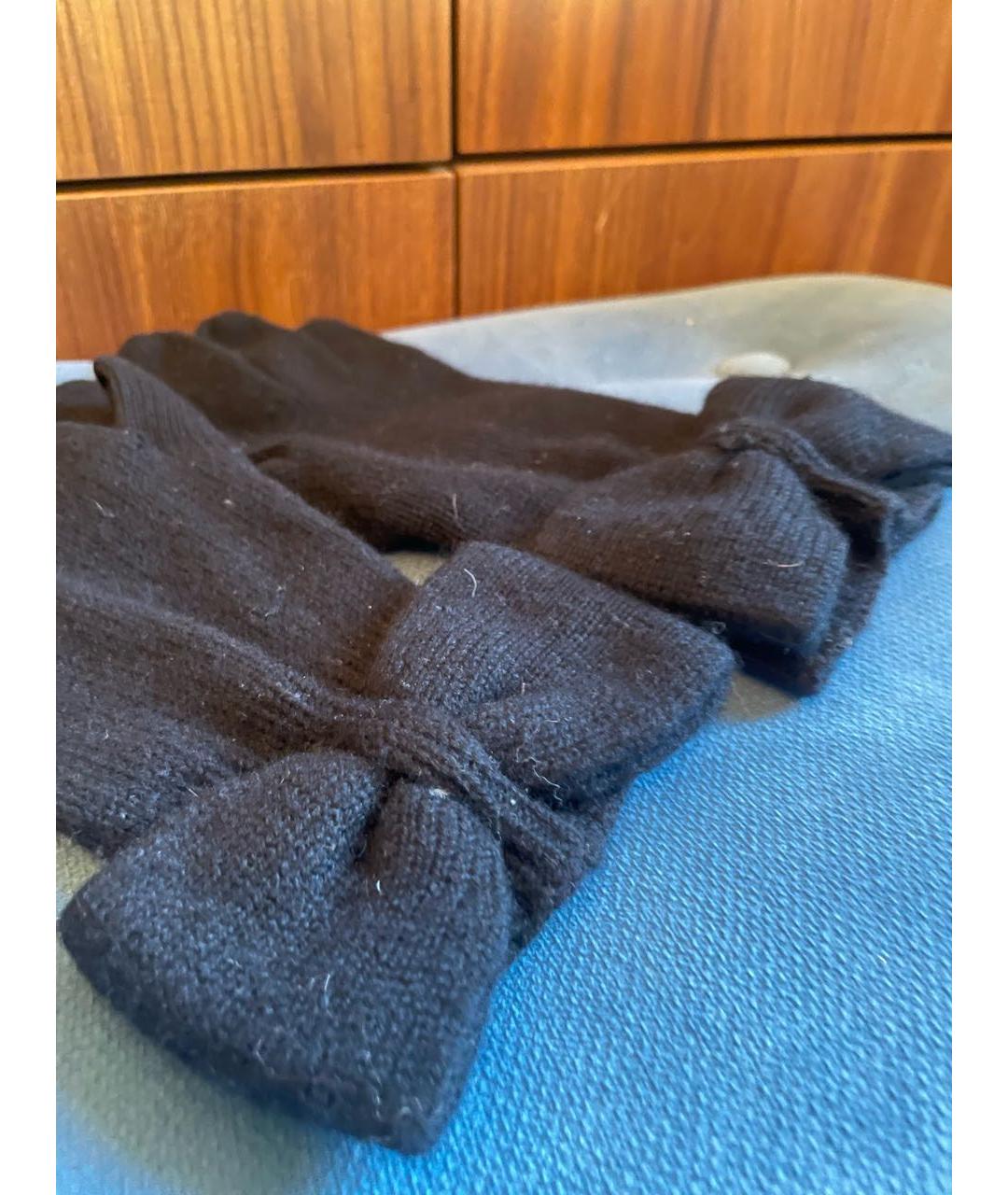 MARC JACOBS Черные кашемировые перчатки, фото 3