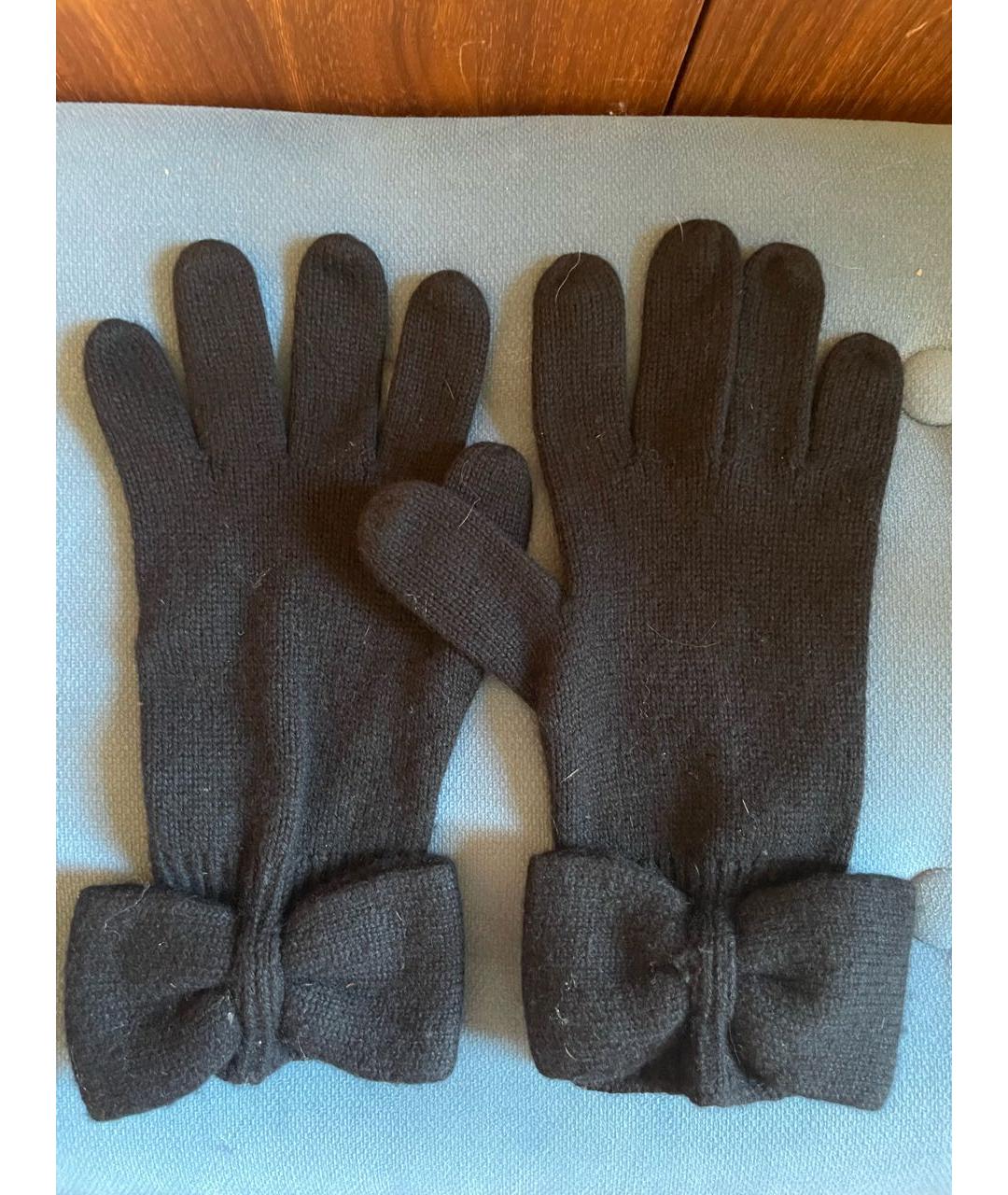 MARC JACOBS Черные кашемировые перчатки, фото 7
