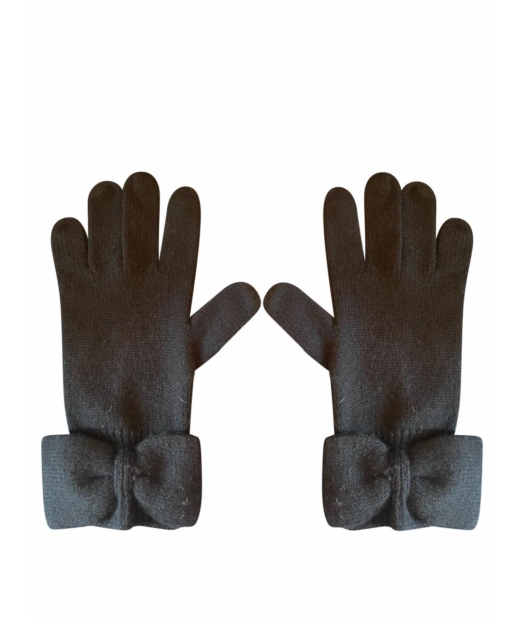 MARC JACOBS Черные кашемировые перчатки, фото 1