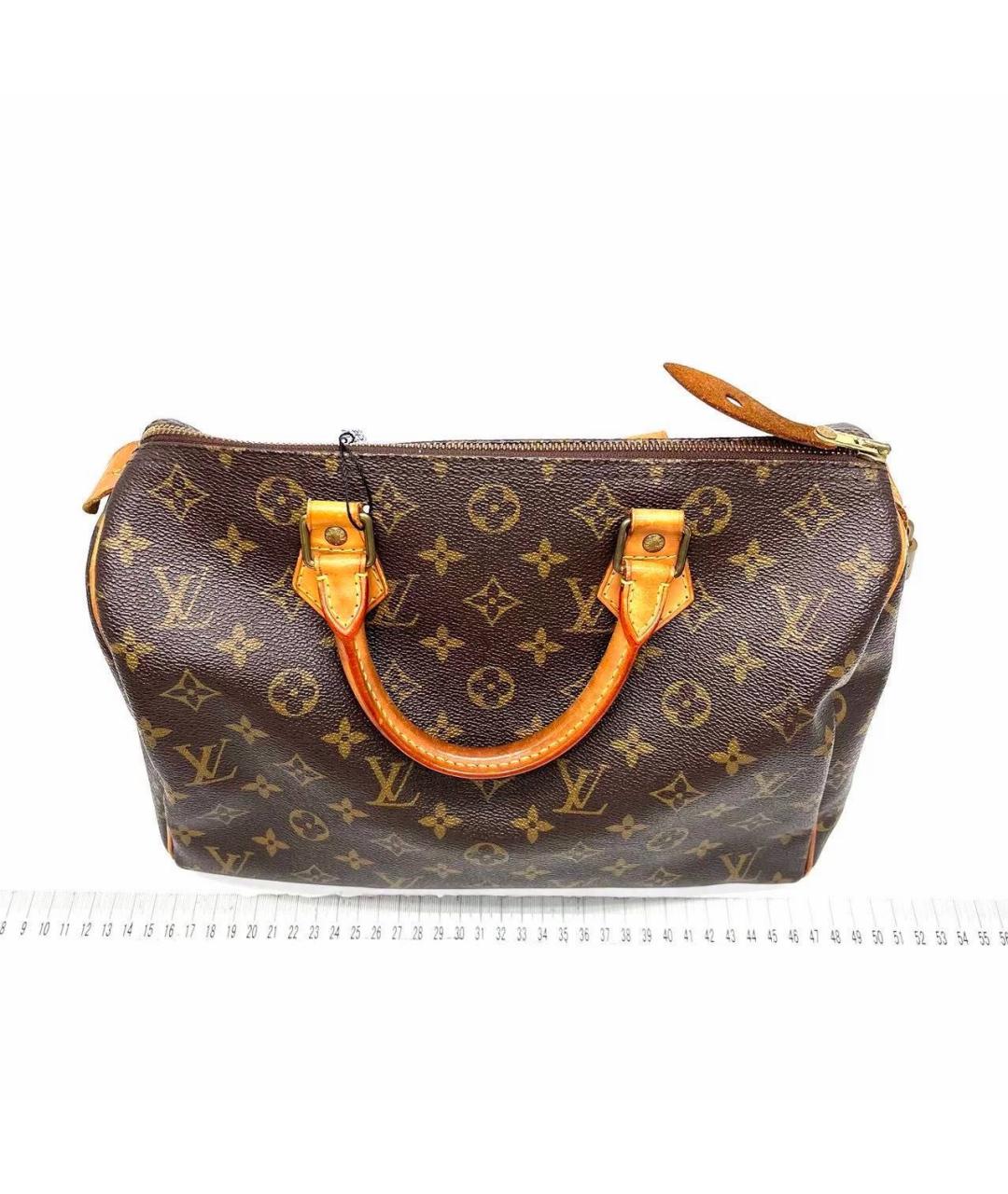 LOUIS VUITTON Коричневая сумка с короткими ручками, фото 2