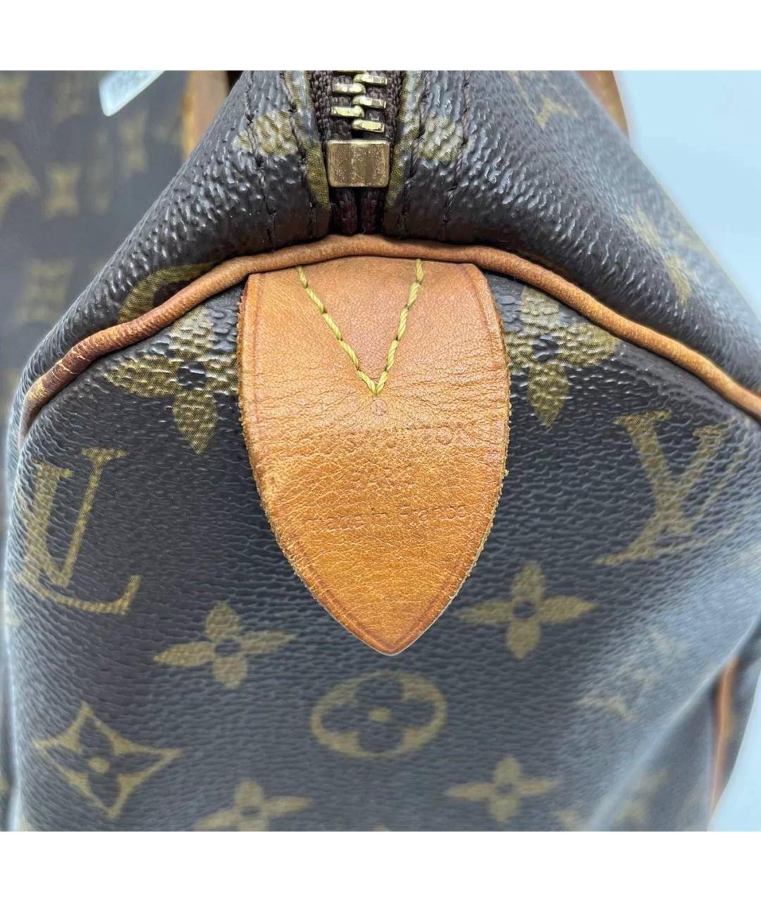 LOUIS VUITTON Коричневая сумка с короткими ручками, фото 7