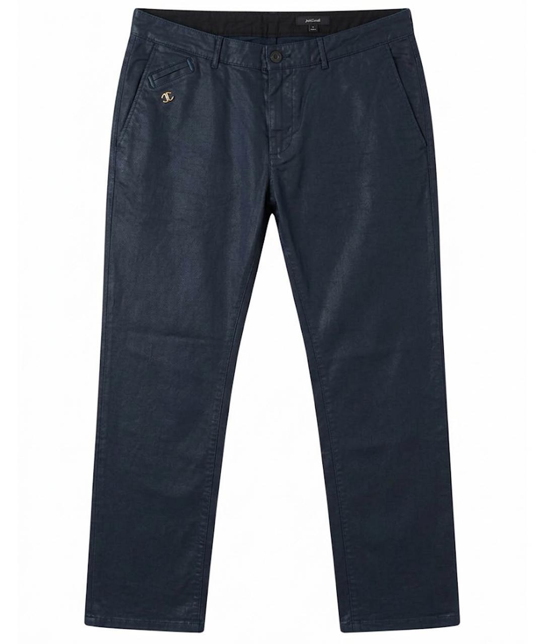JUST CAVALLI Темно-синие повседневные брюки, фото 1