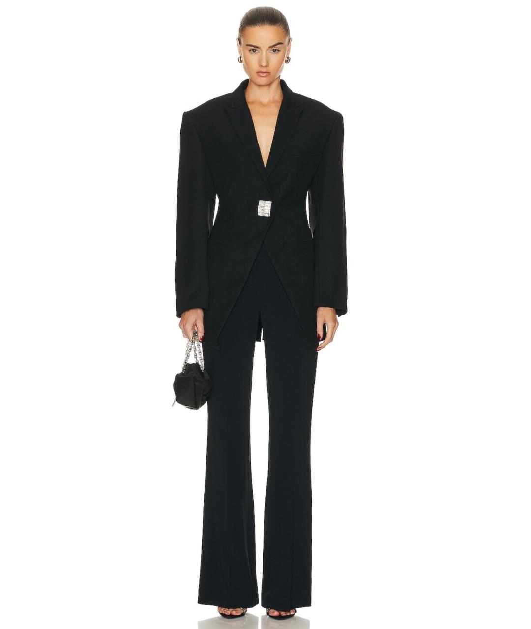 DAVID KOMA Черный шерстяной жакет/пиджак, фото 5