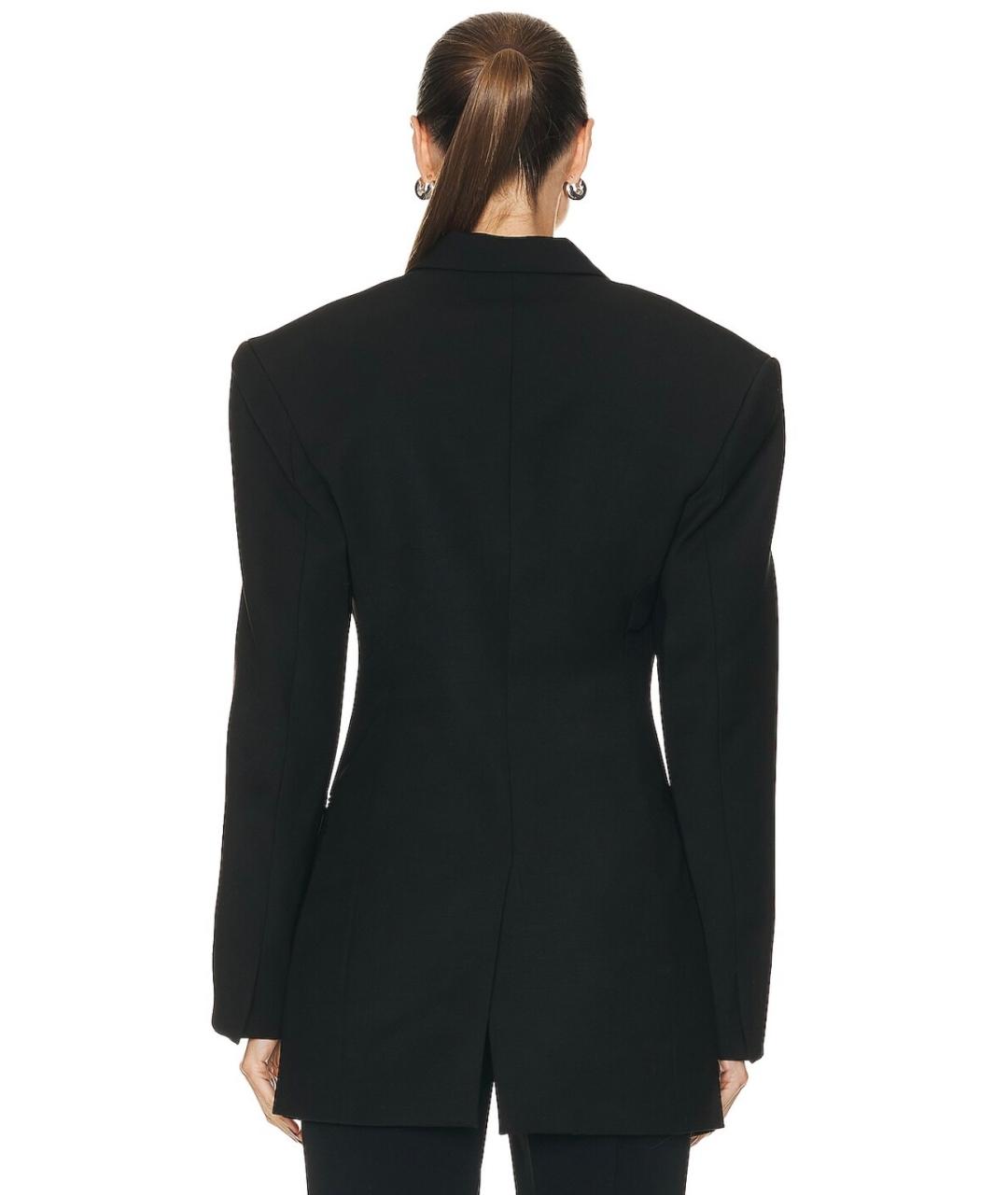 DAVID KOMA Черный шерстяной жакет/пиджак, фото 4