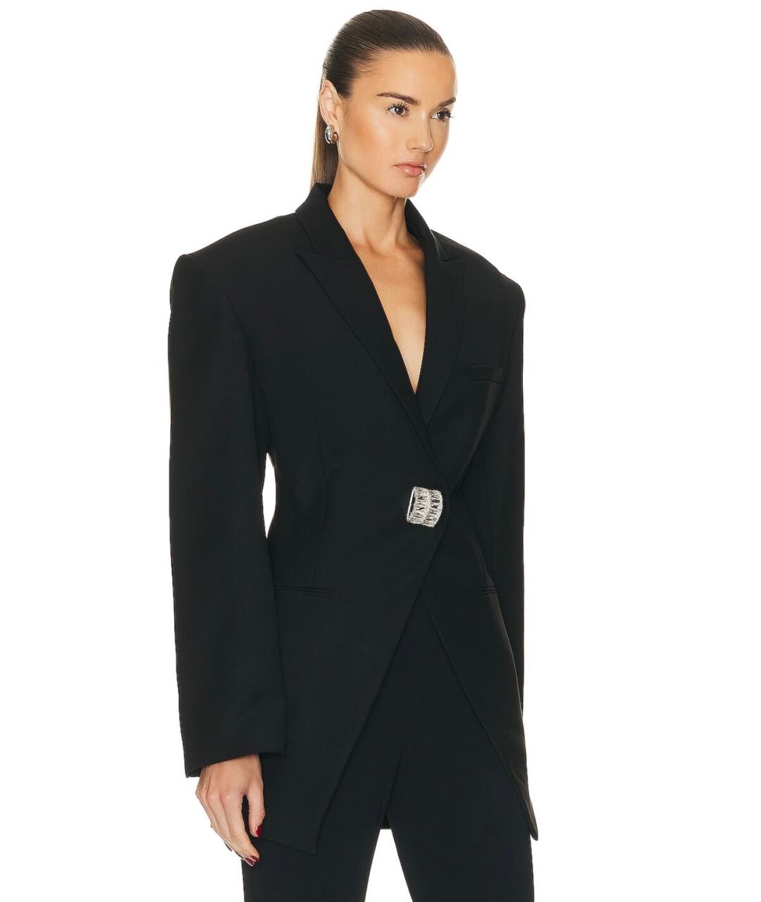 DAVID KOMA Черный шерстяной жакет/пиджак, фото 3