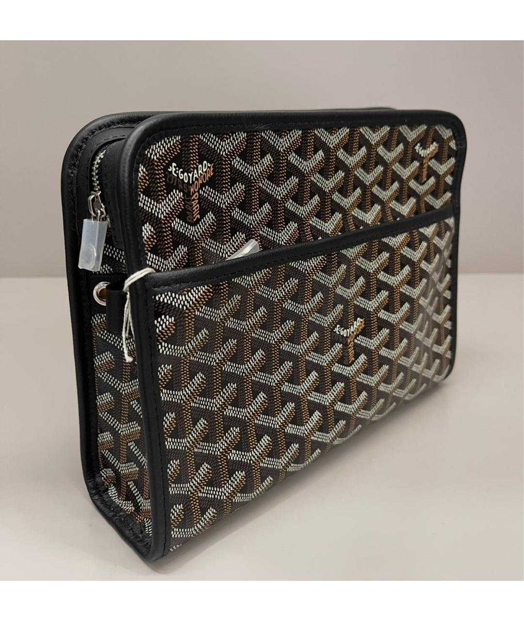 GOYARD Черная кожаная папка для документов, фото 2