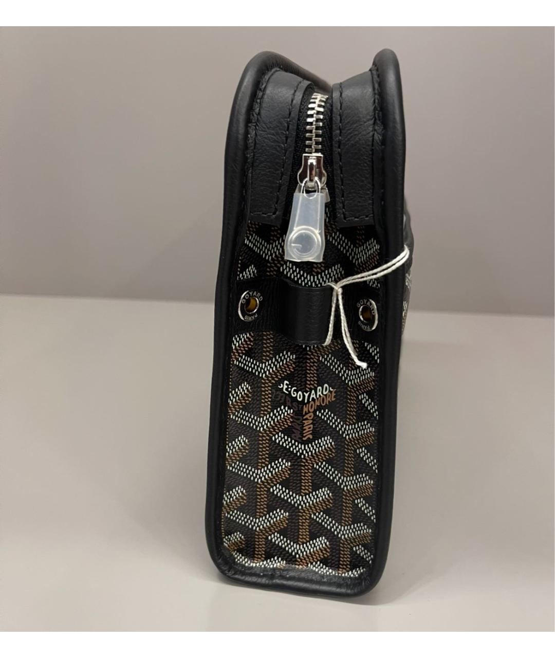 GOYARD Черная кожаная папка для документов, фото 6